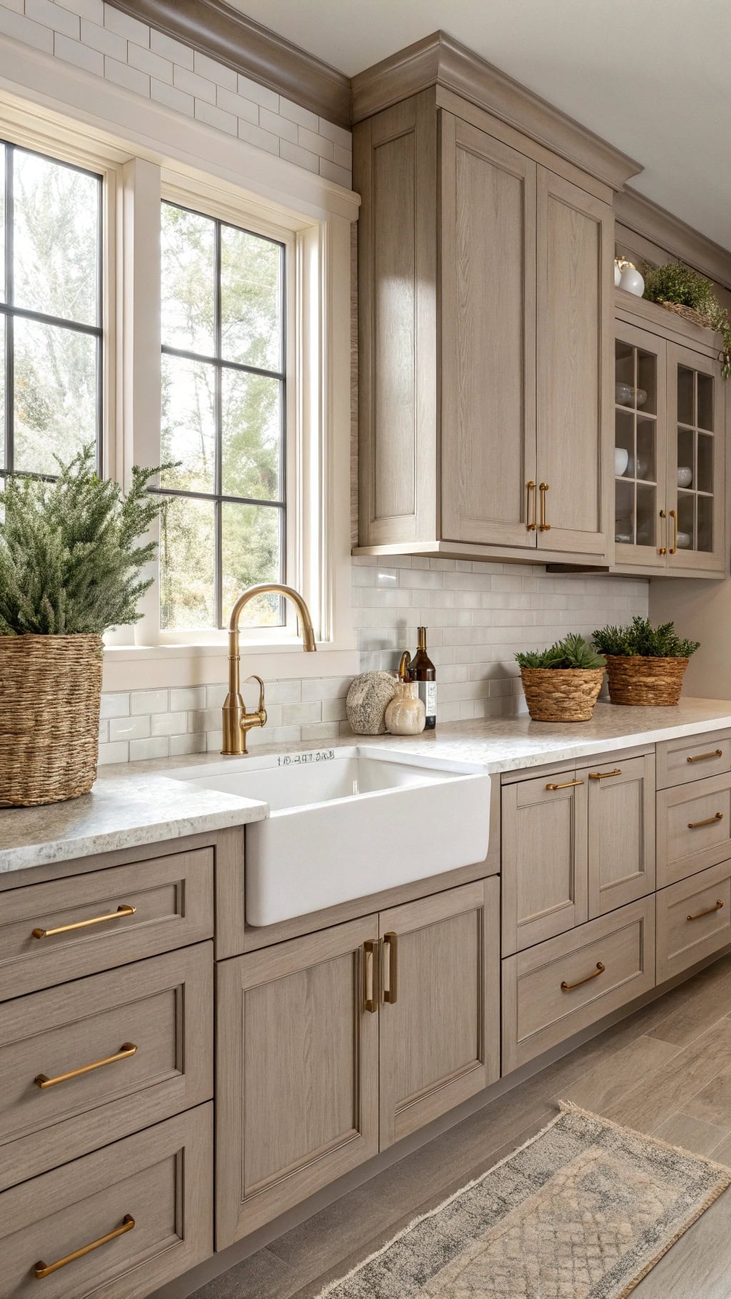warm gray kitchen vibes