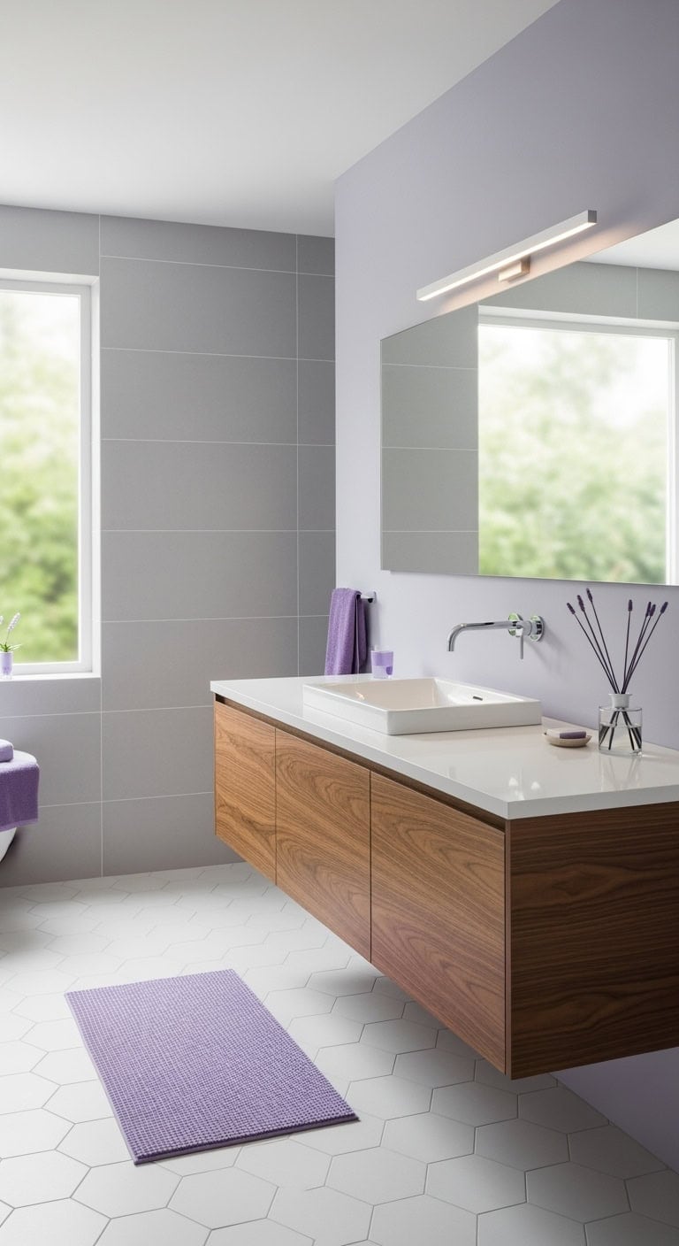 minimalist lavender spa aesthetic