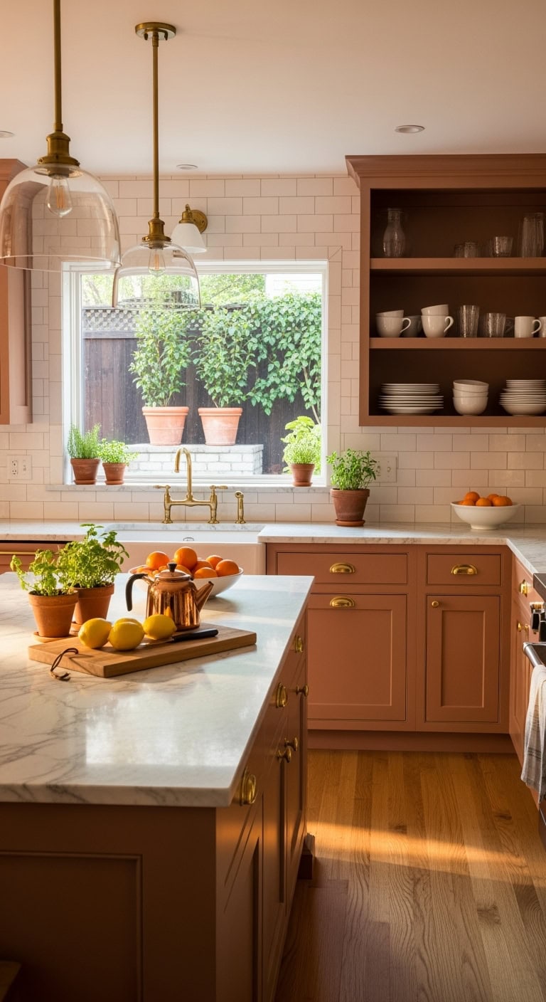 timeless terracotta kitchen elegance