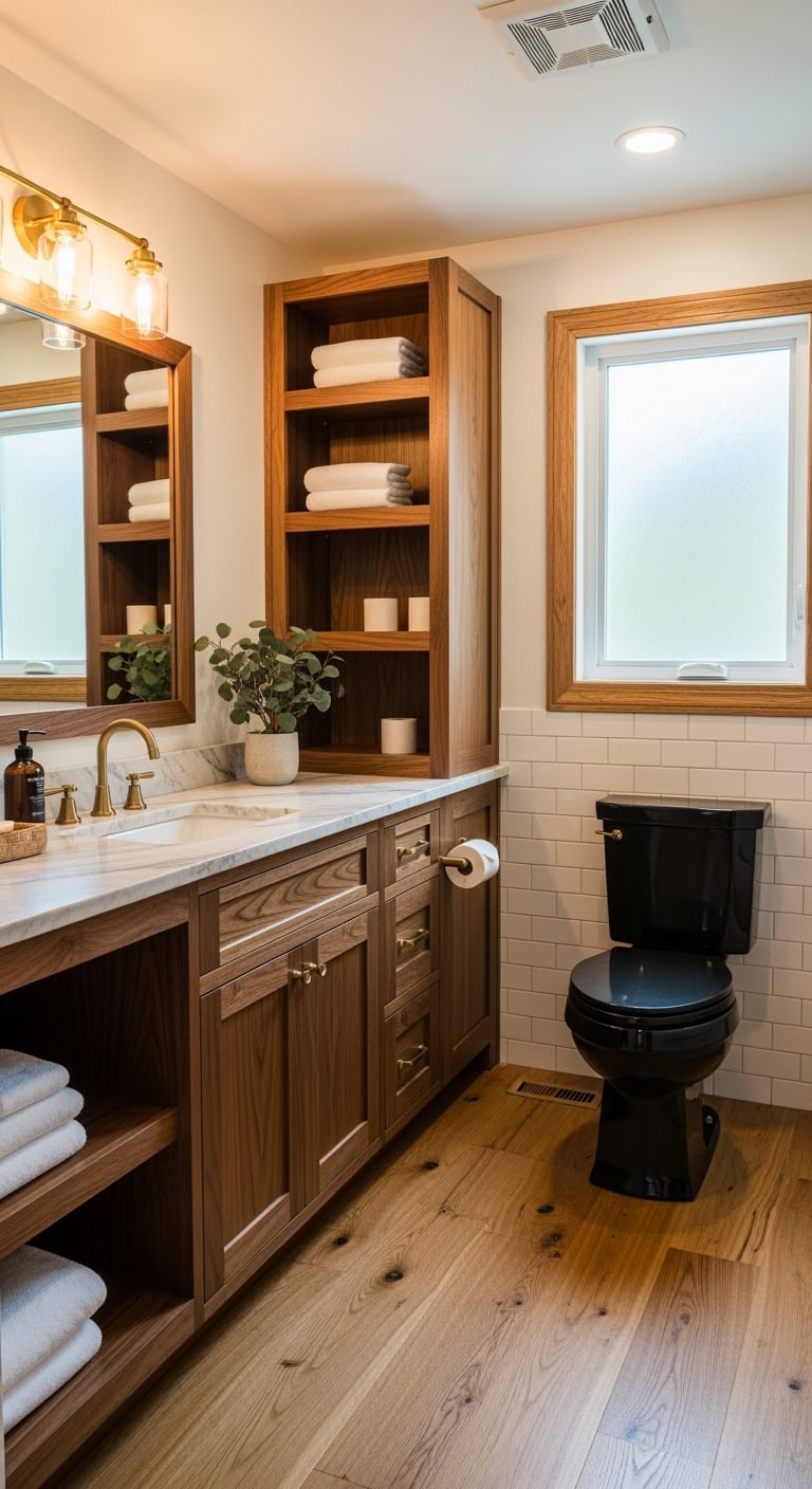 moody edgy elevated bathroom aesthetics