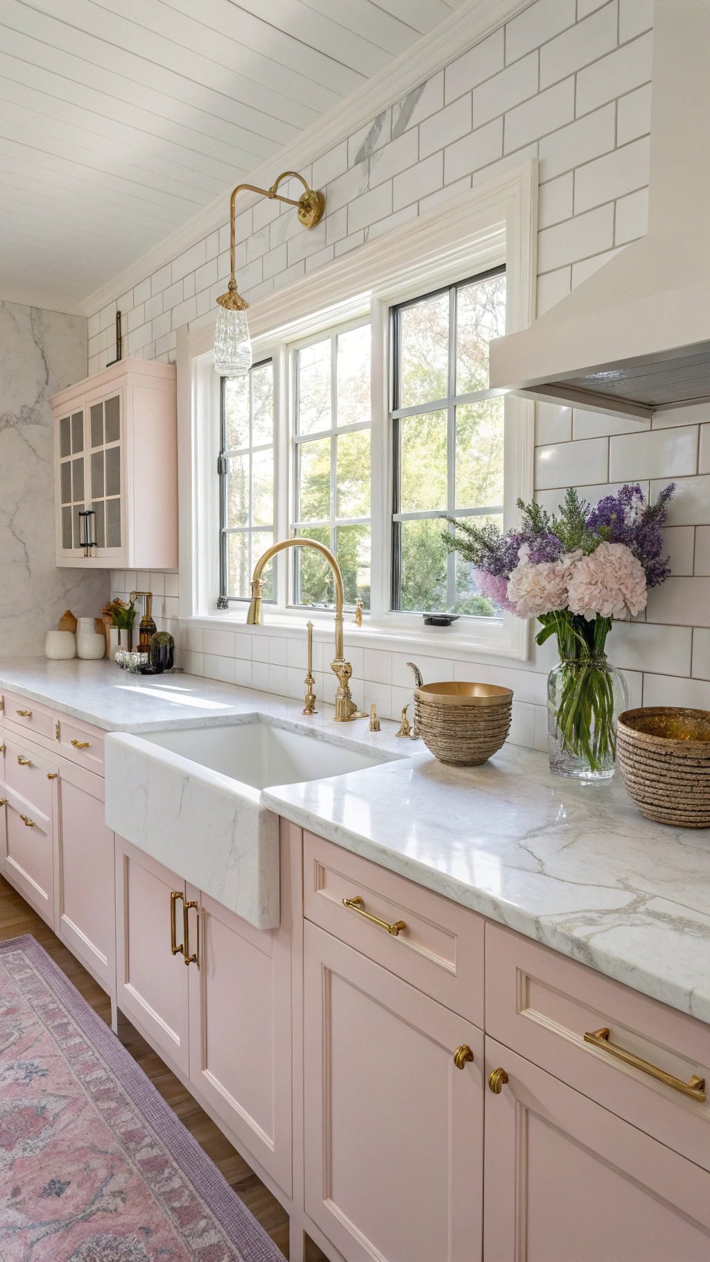 elegant soft pink marble