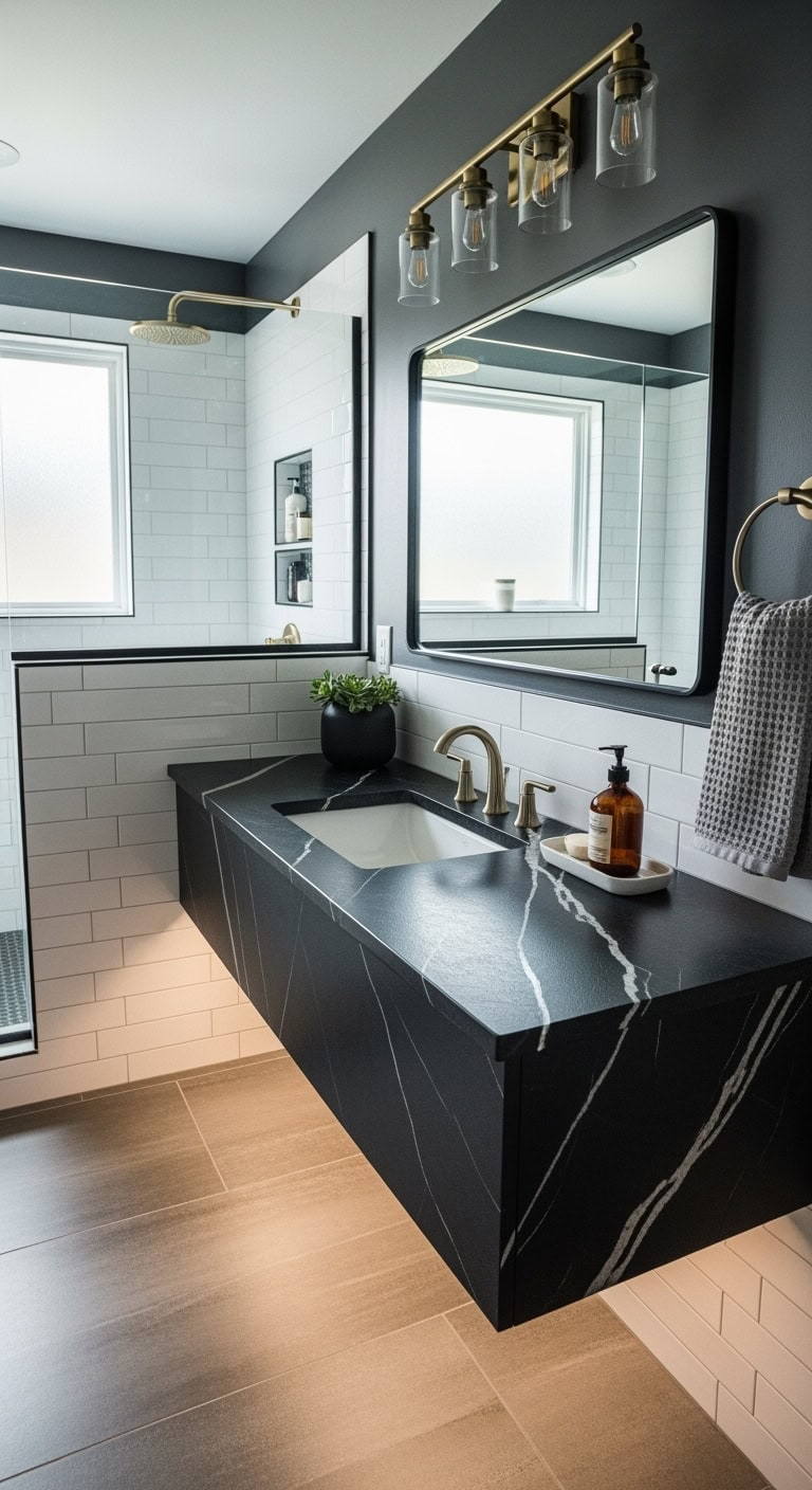 sophisticated timeless versatile dark granite countertops