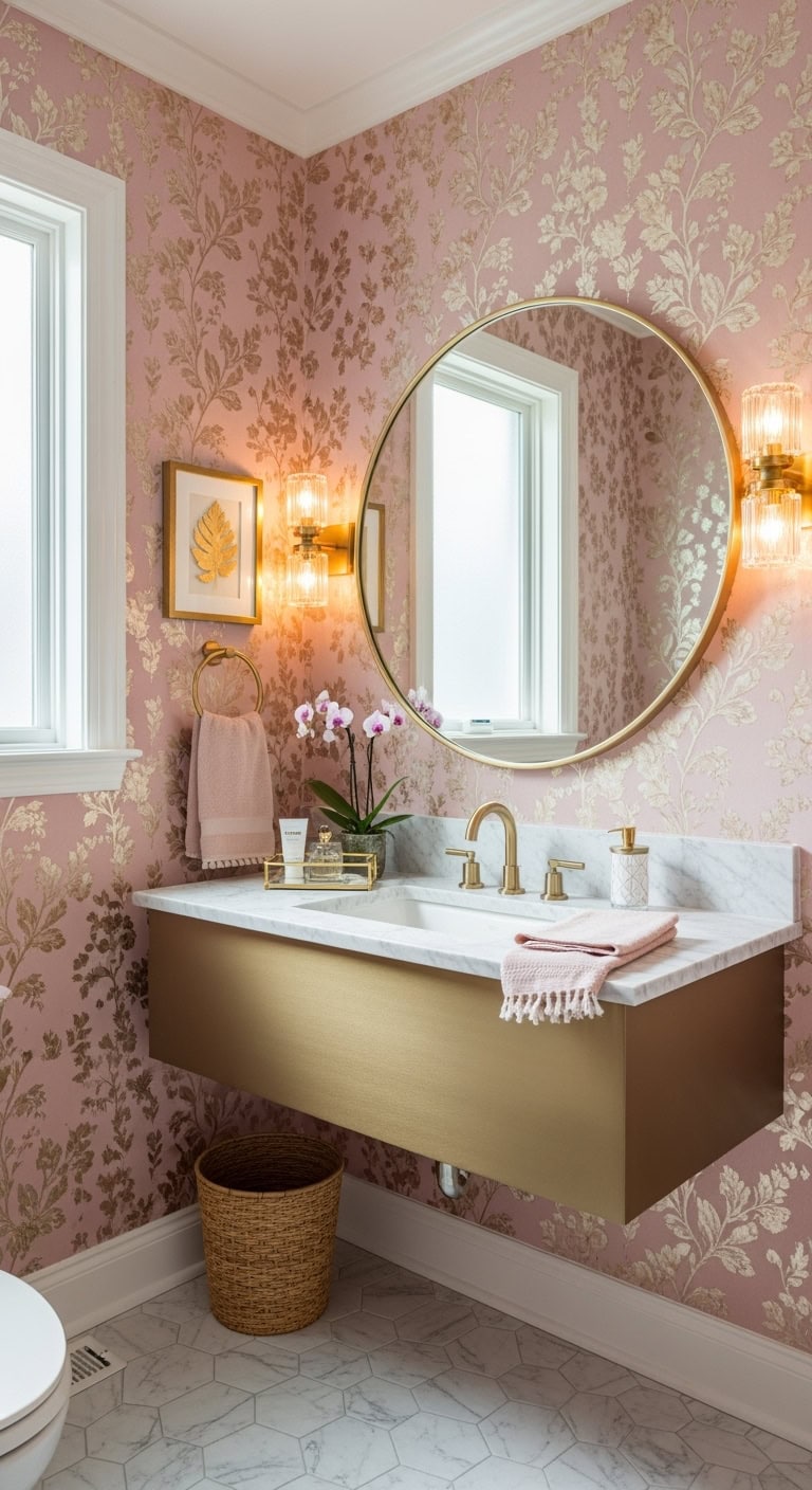 metallic glam unexpected dramatic