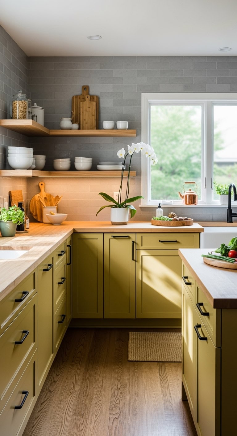 serene mustard kitchen sanctuary