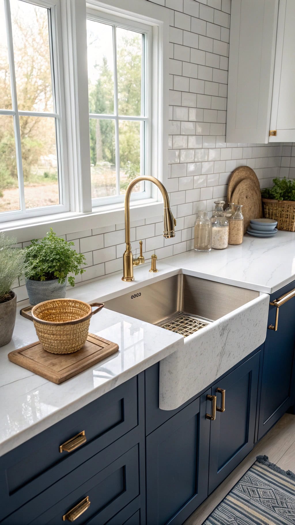 navy cabinet hardware options