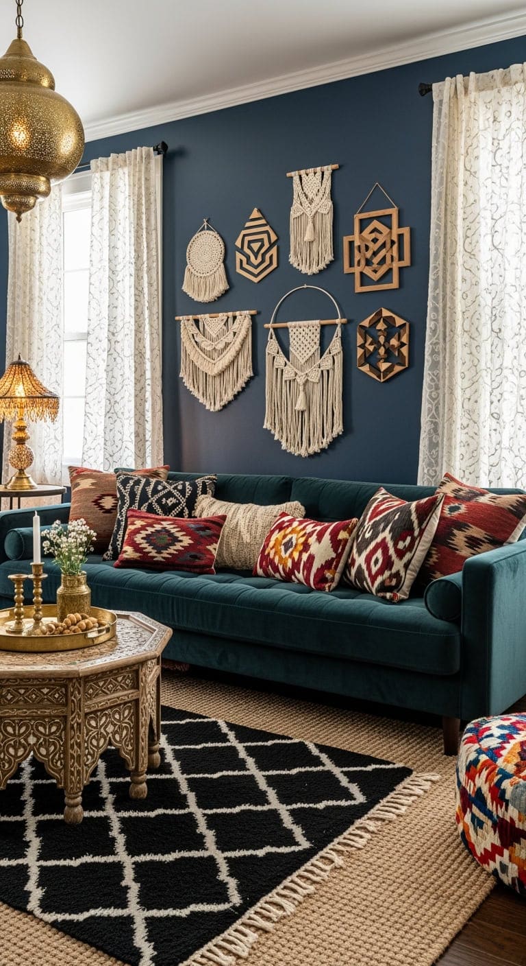 layered global luxe interiors