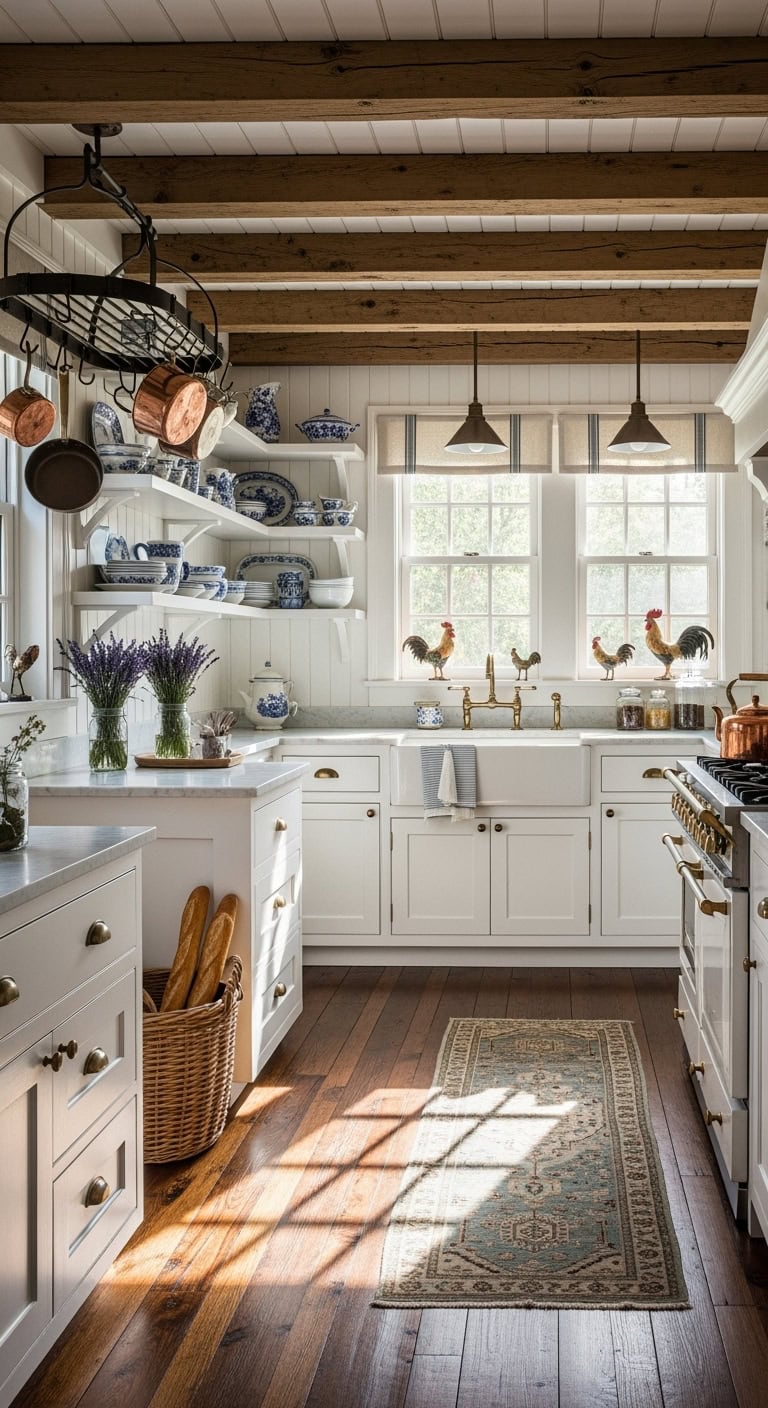 french country kitchen charm