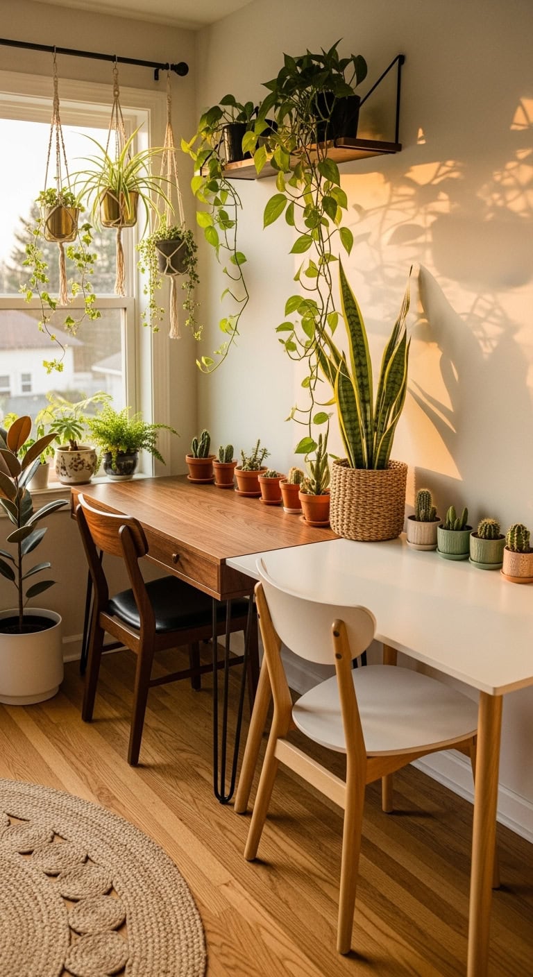 layered coordinated textural plant arrangement