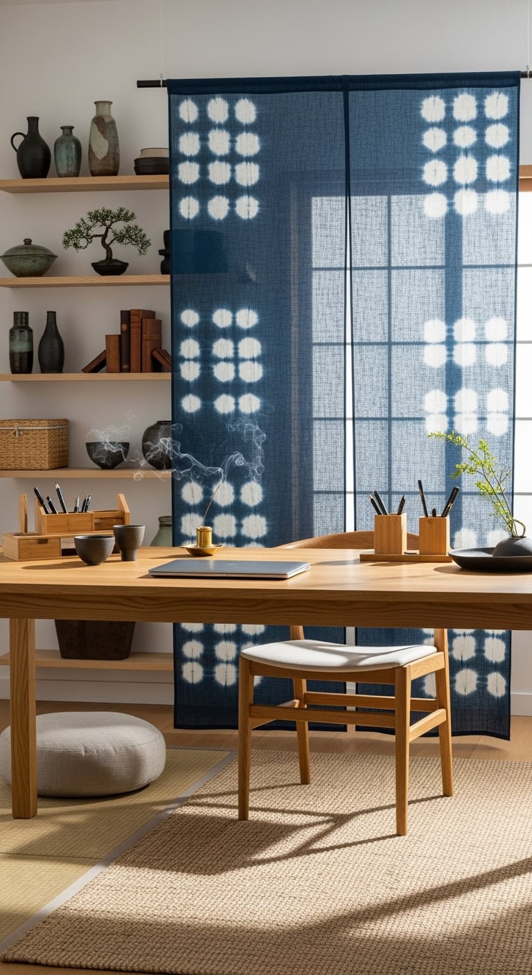 soft serene productivity focused multifunctional workspace