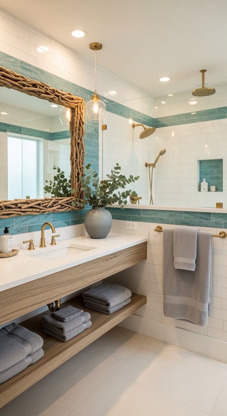 beachy organic bathroom luxury accents