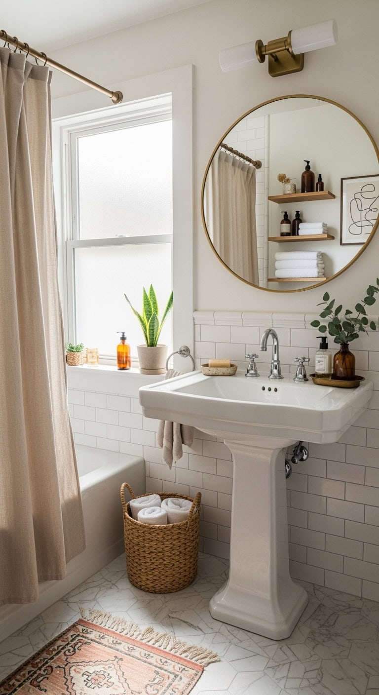 space saving pedestal sink solutions