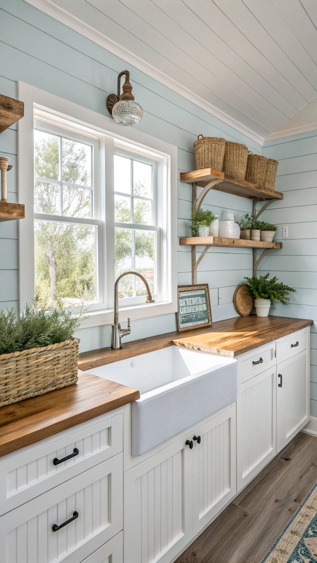 coastal cottage kitchen vibes