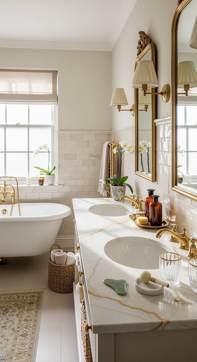 vintage bathroom lighting statement pieces