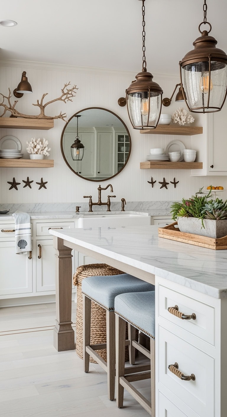 coastal bronze kitchen elegance