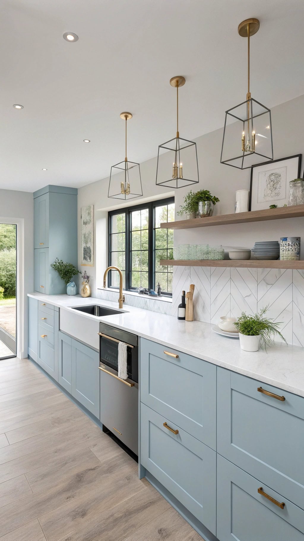 serene minimalist kitchen design