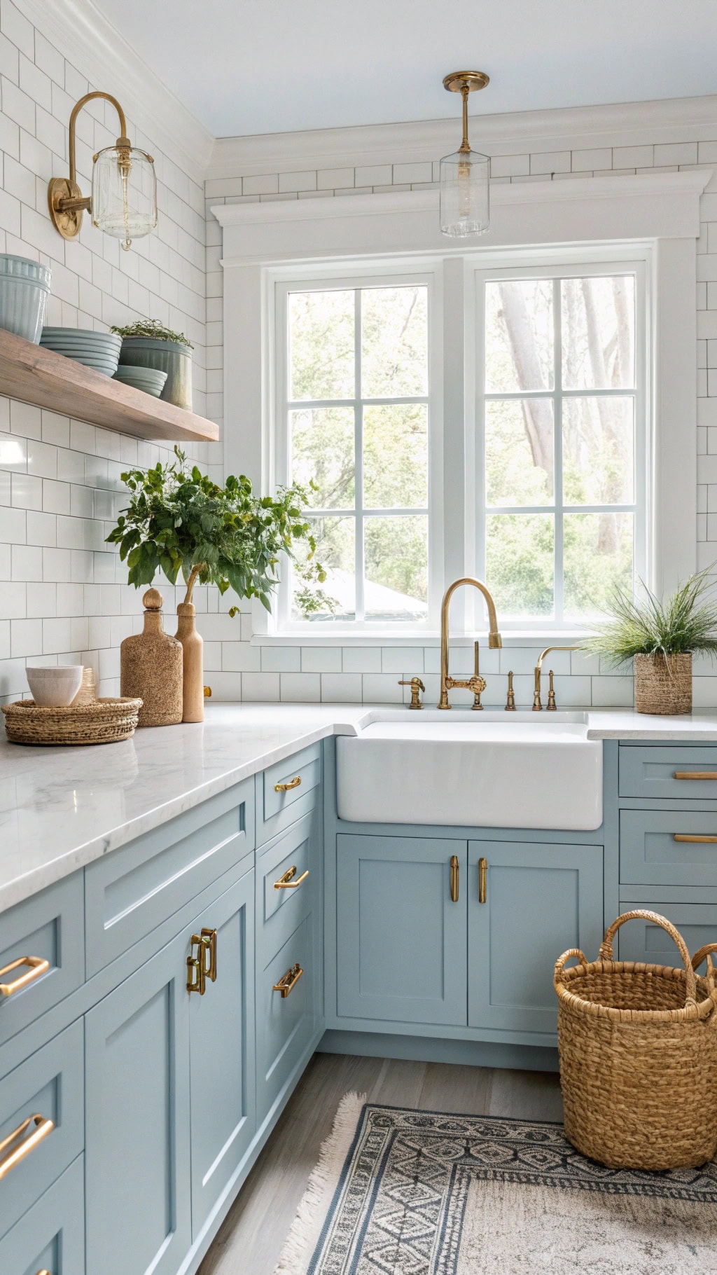 brass hardware kitchen accents