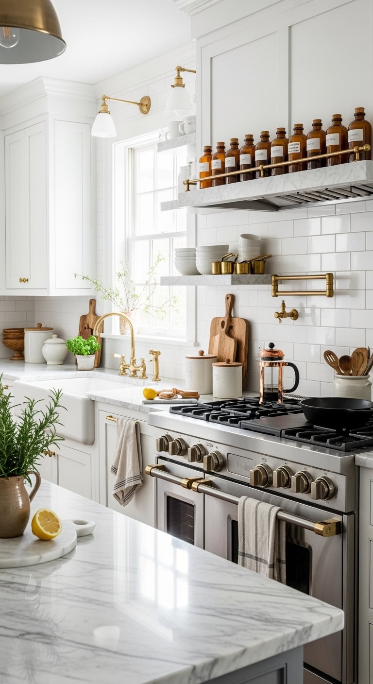 elegant organized functional spice storage