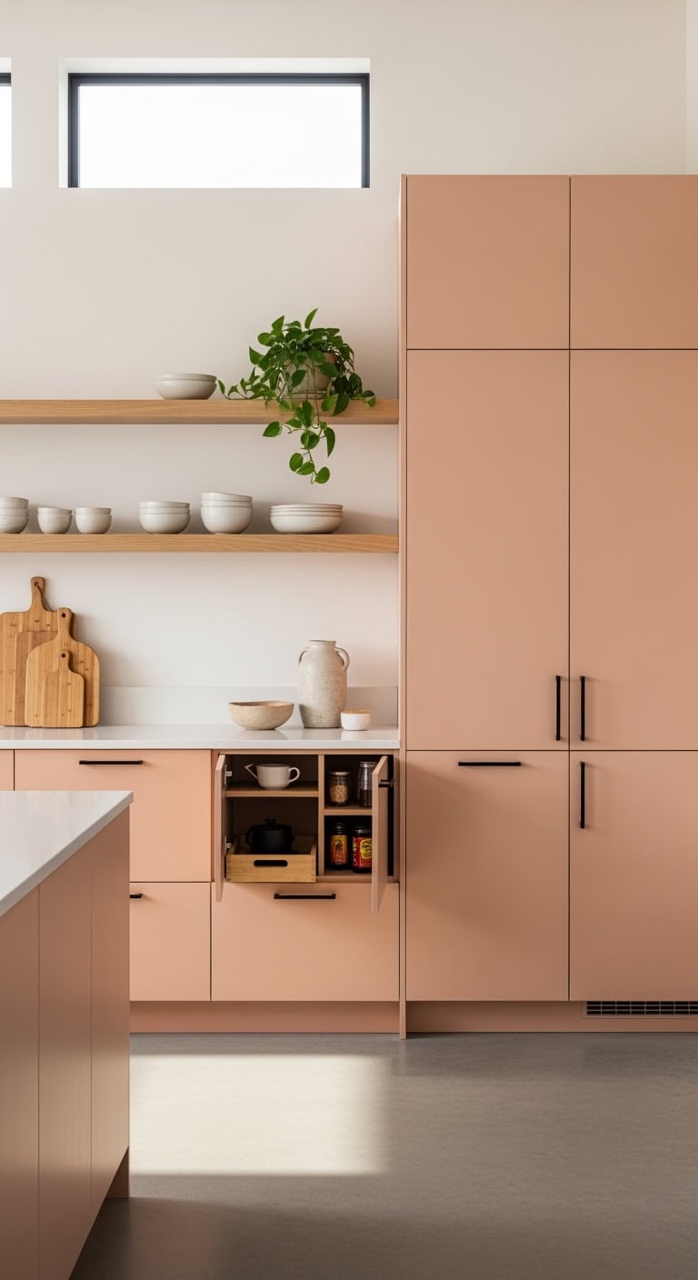 peachy zen kitchen design