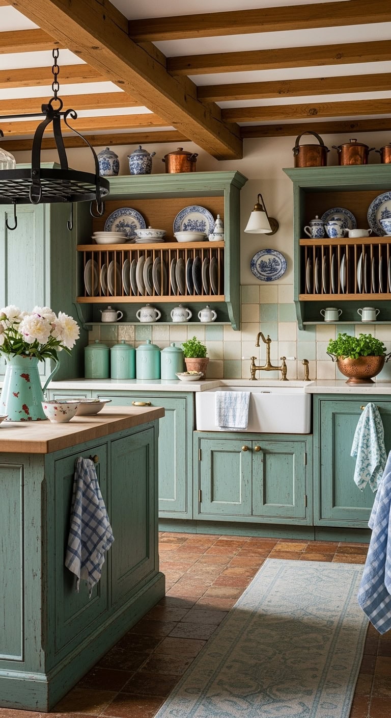 rustic coastal kitchen charm