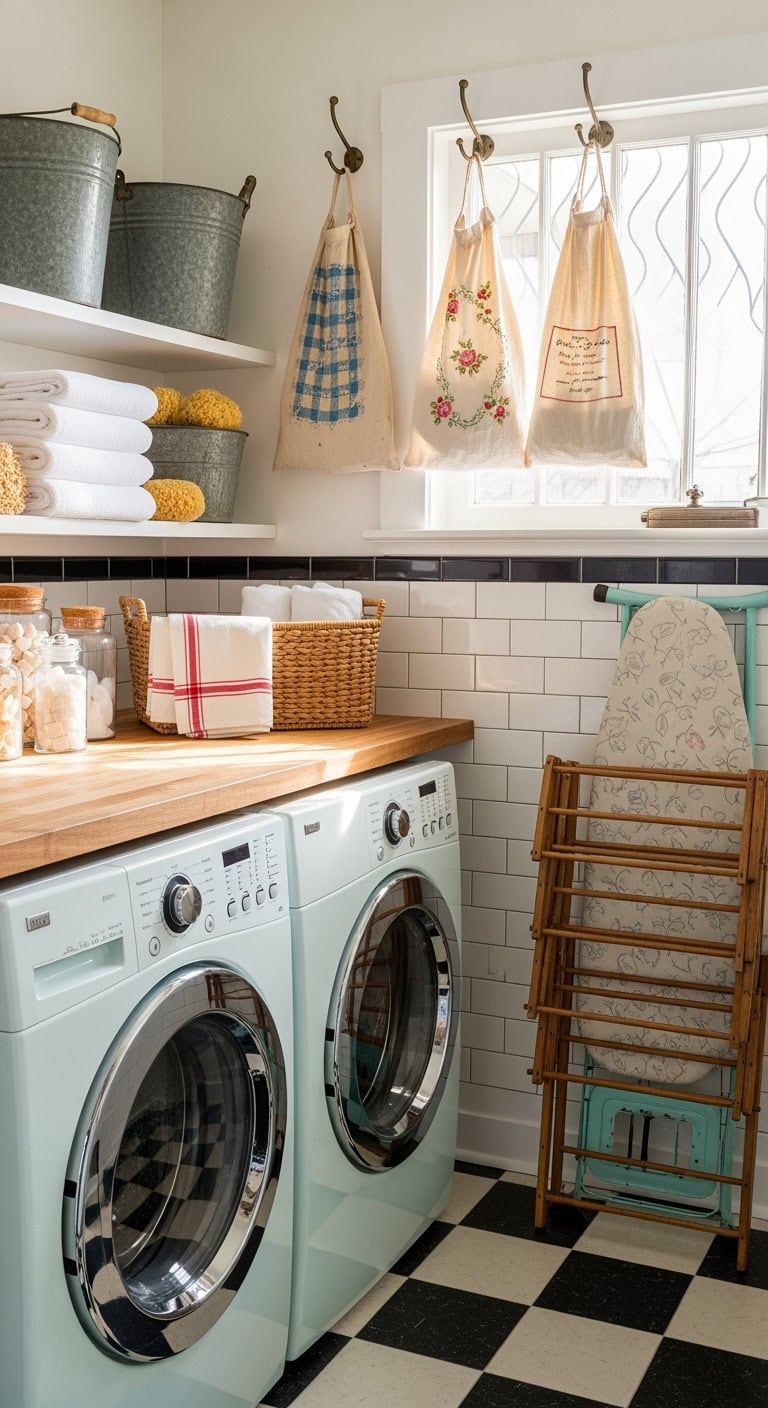 vintage charm personified laundry room