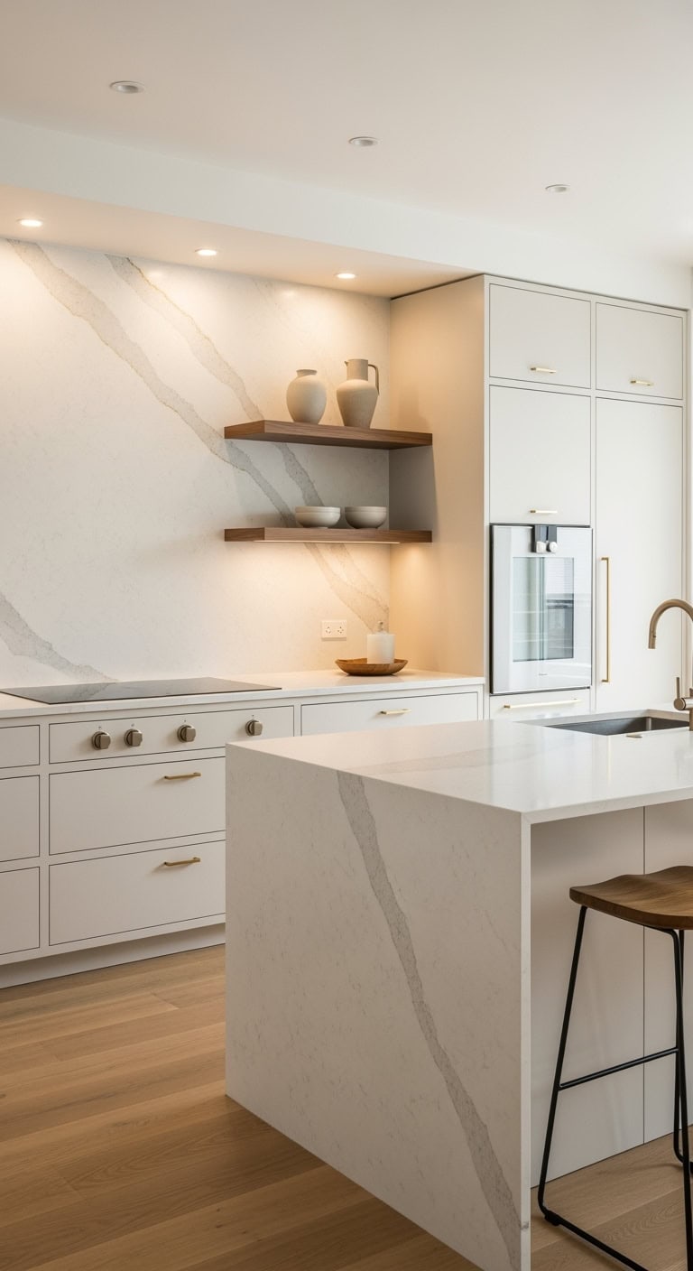 serene minimalist kitchen design