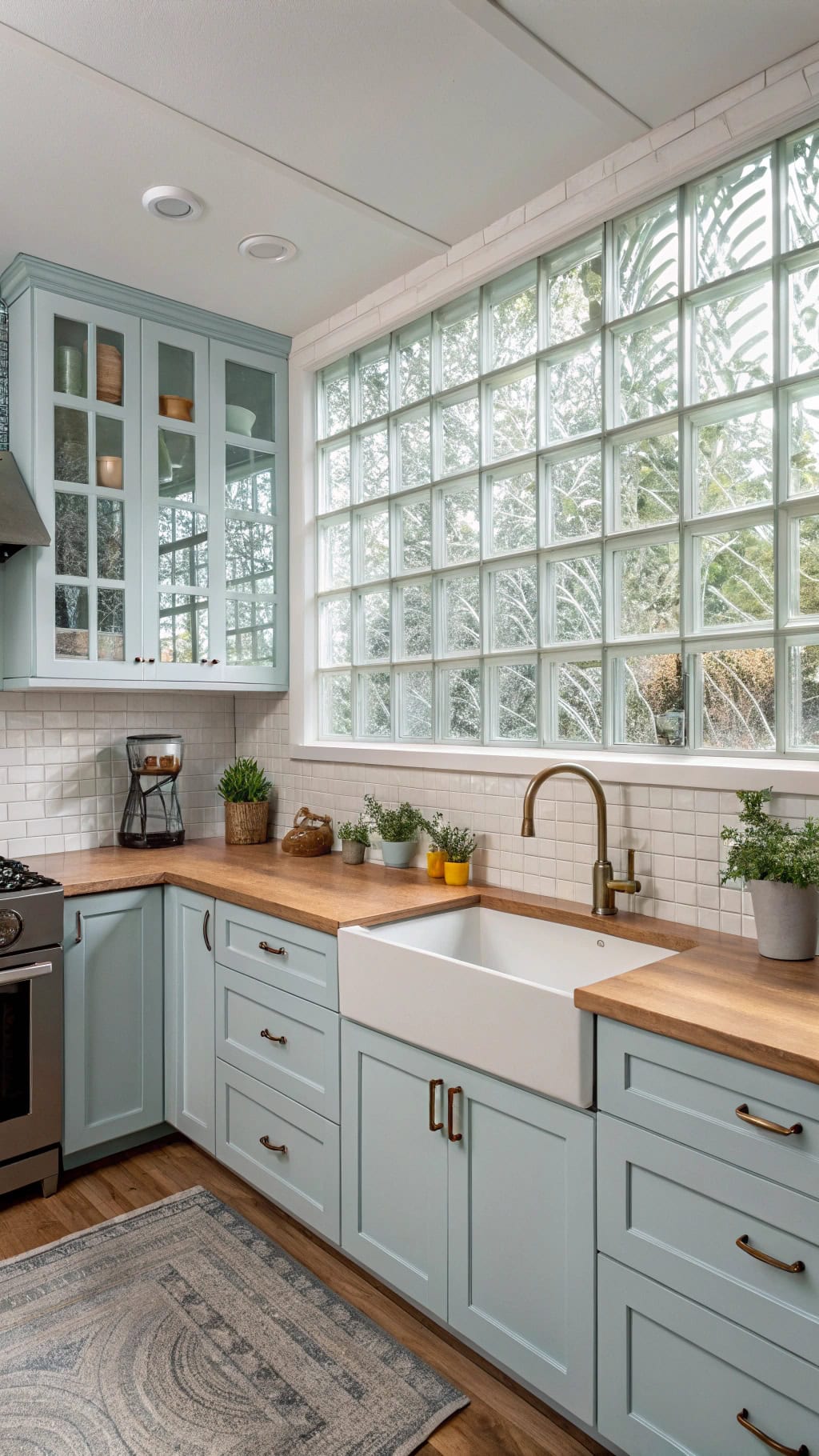 translucent blue glass magic