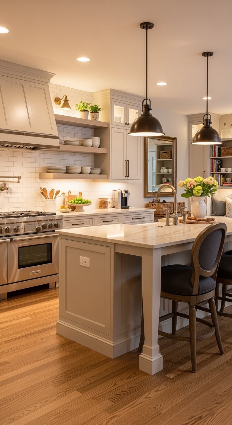flexible bronze kitchen design
