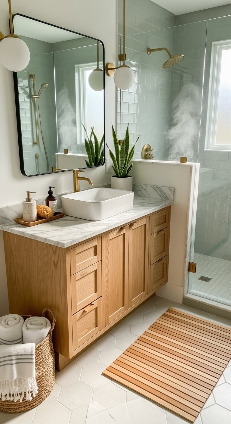 natural bamboo bathroom oasis