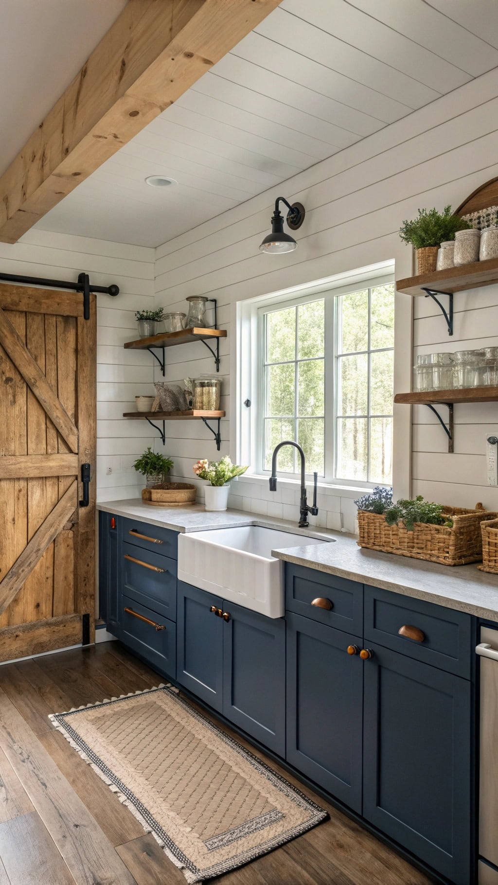 sophisticated rustic kitchen accents