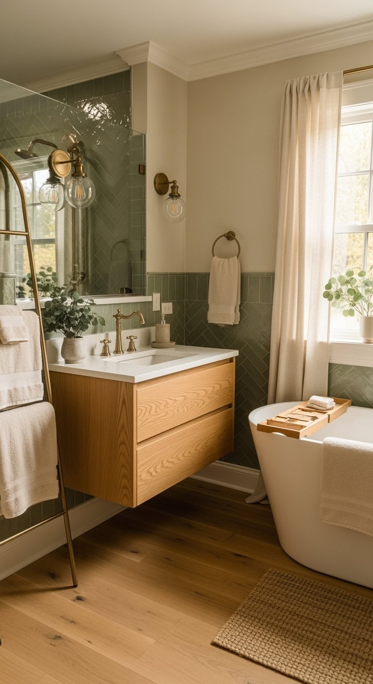 serene spa like bathroom transformation
