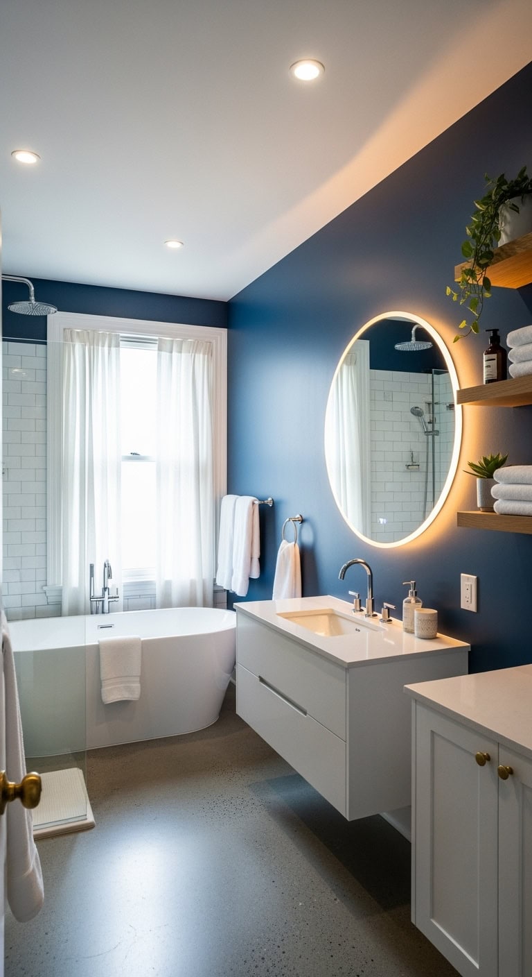 indigo bathrooms conceal plumbing imperfections