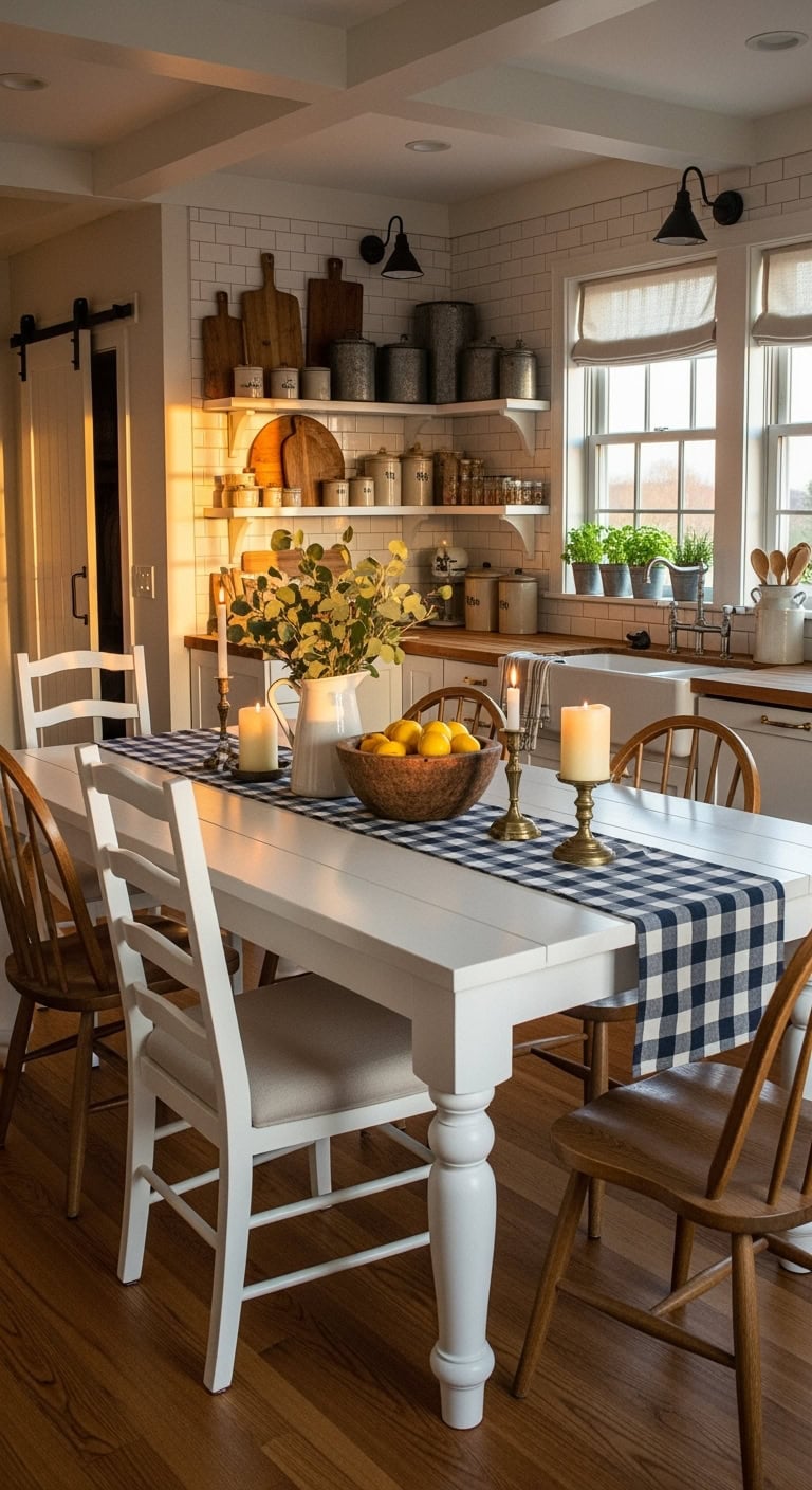 farmhouse style table decor