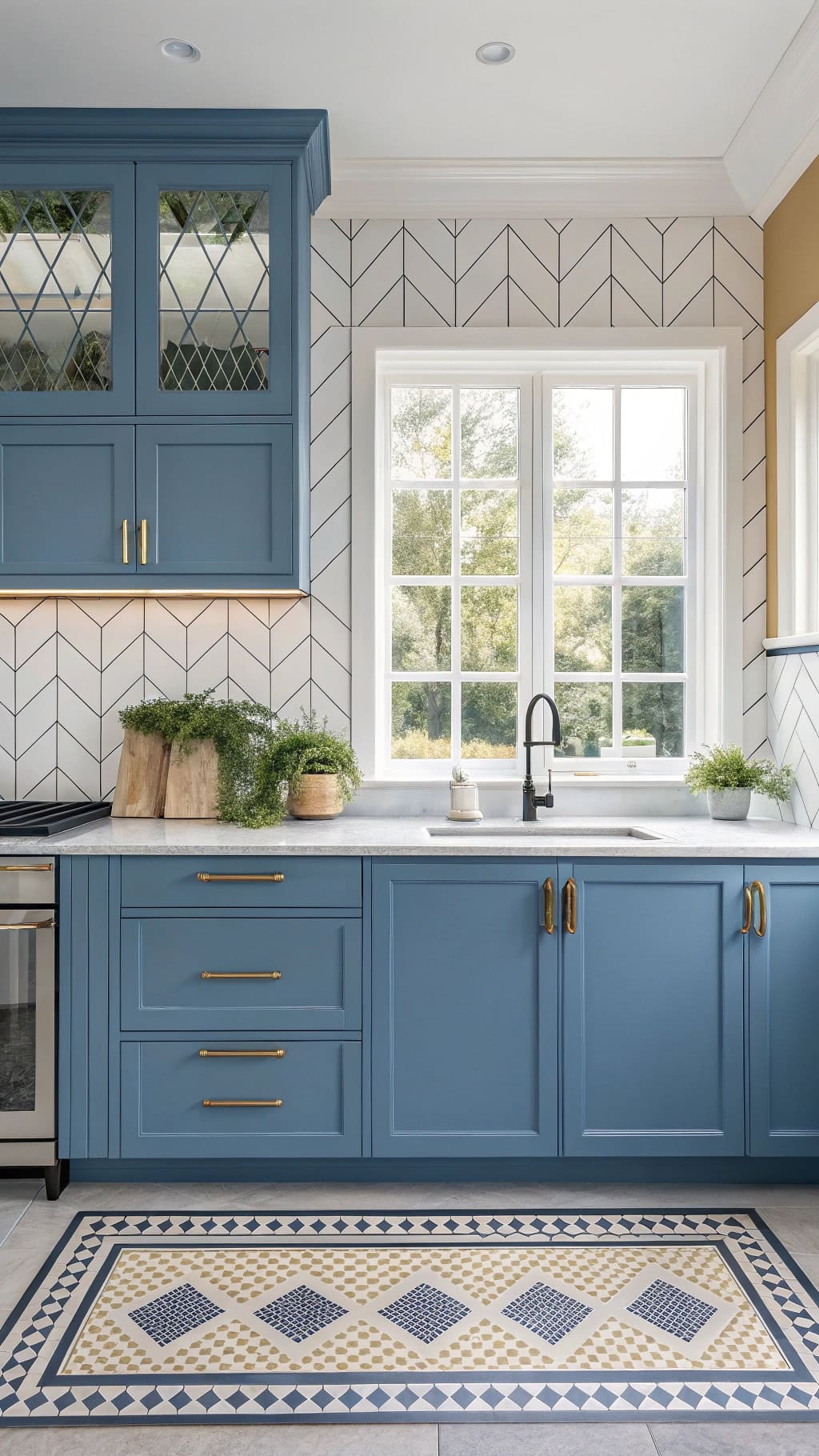 glamorous art deco kitchen