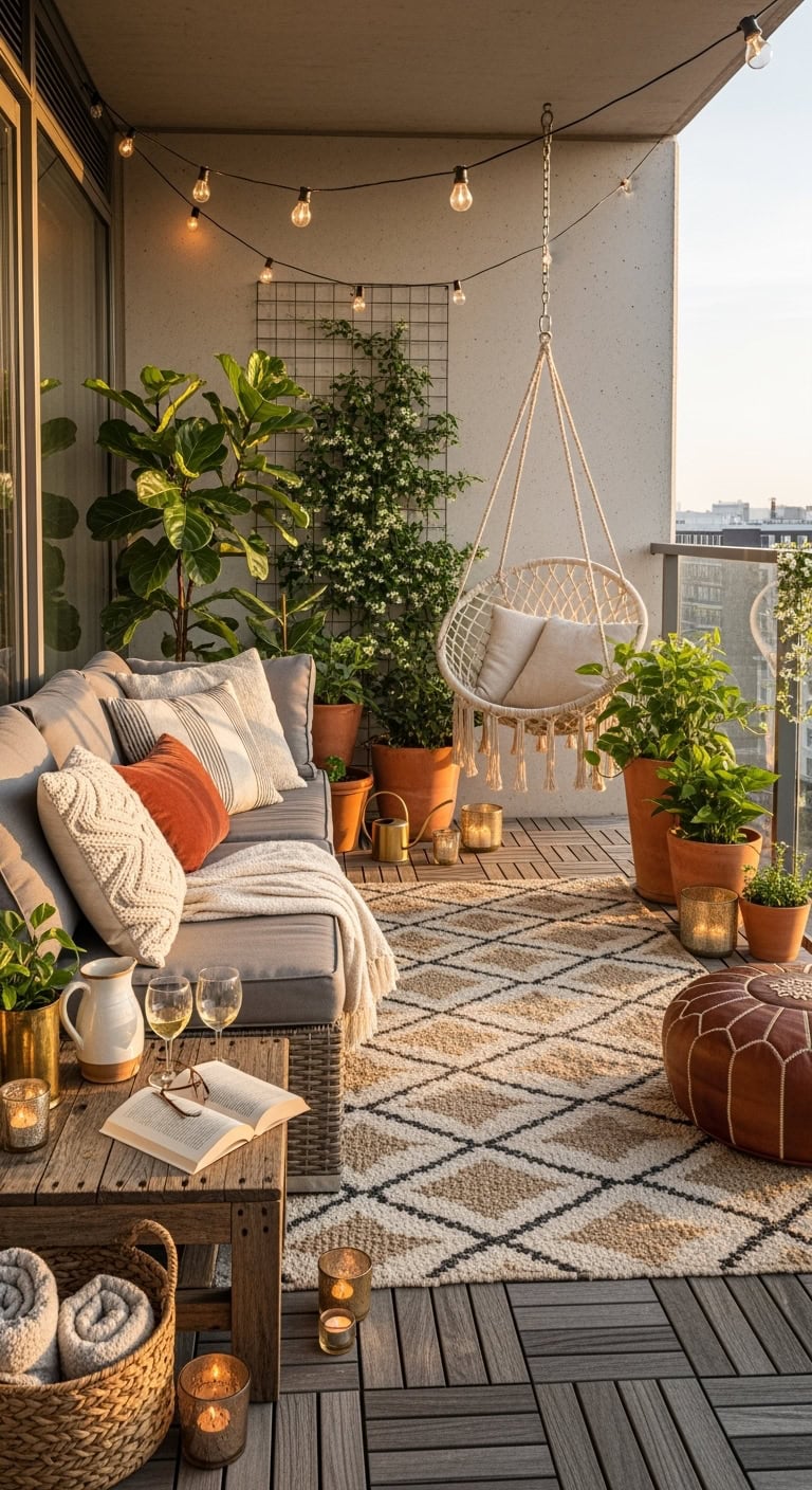 outdoor oasis with ambiance and comfort