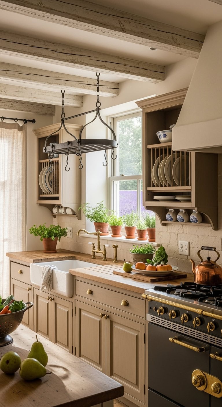 french country kitchen charm