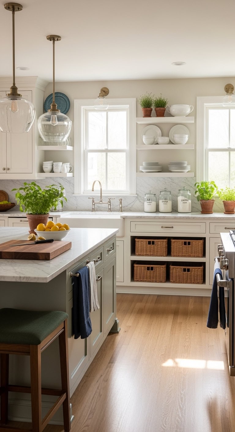 timeless classic white kitchen
