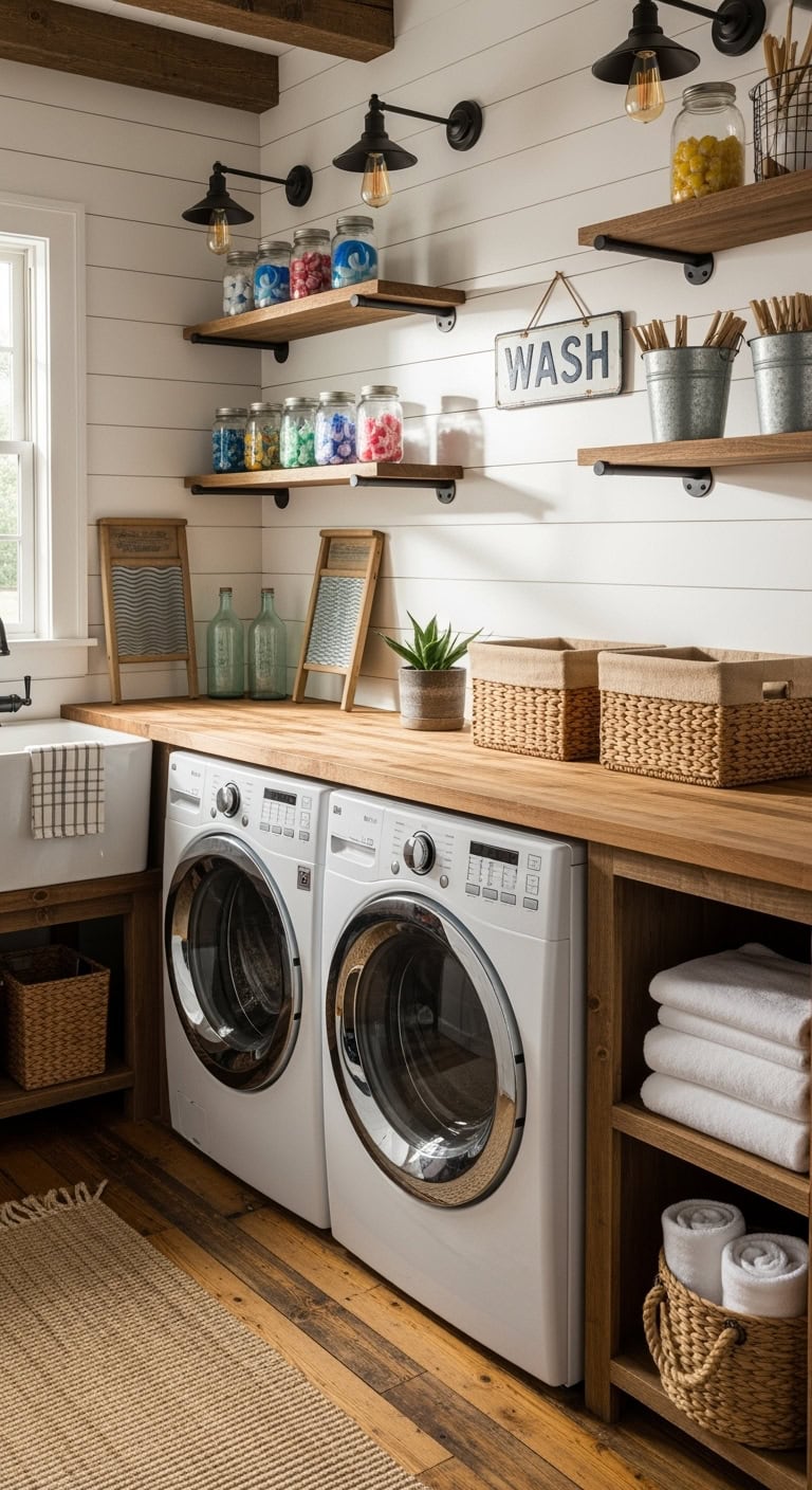 rustic farmhouse charm eclectic