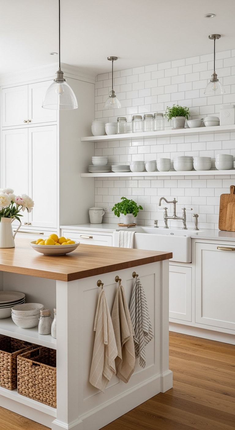timeless white kitchen elegance