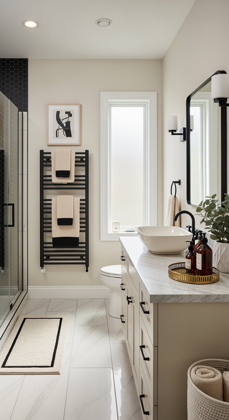 dramatic stylish functional towel warmer