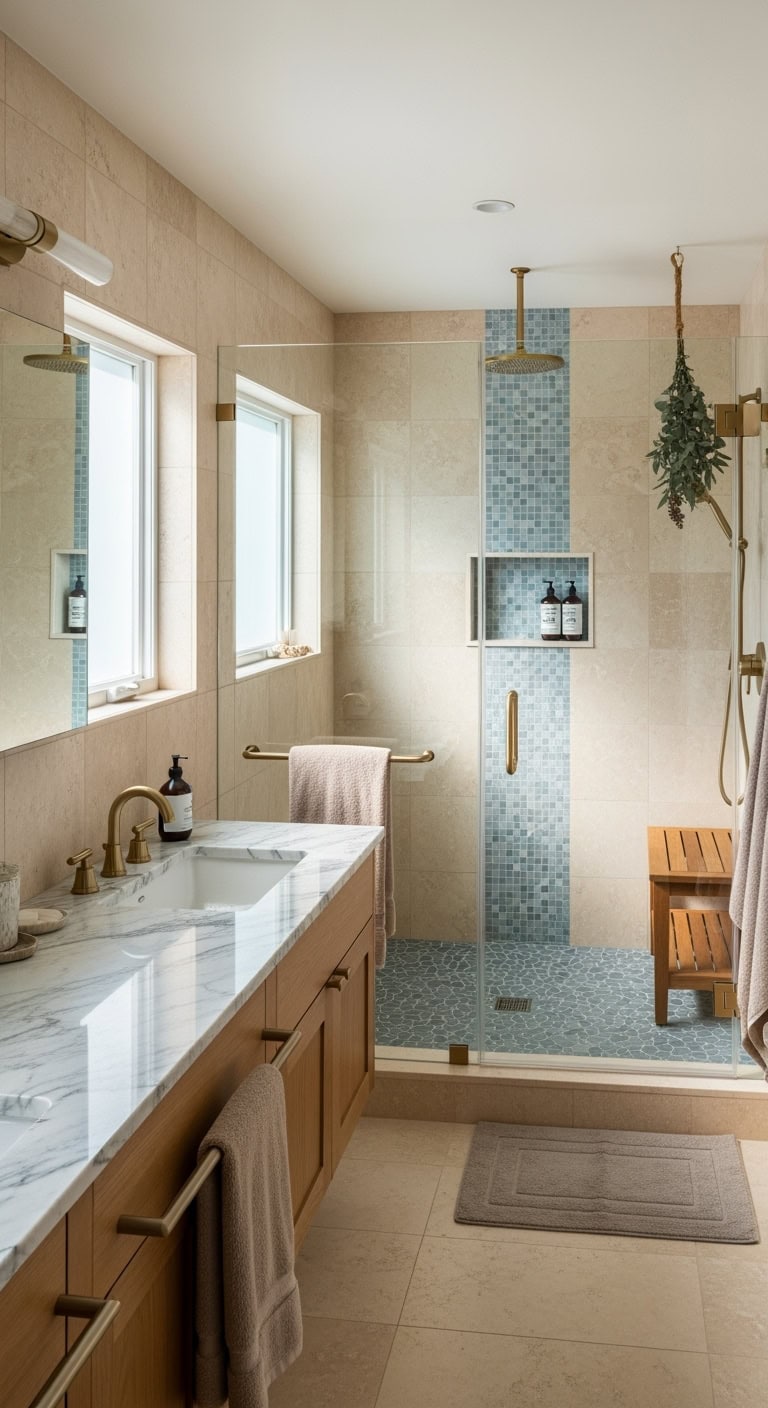 luxurious spa inspired shower design ideas