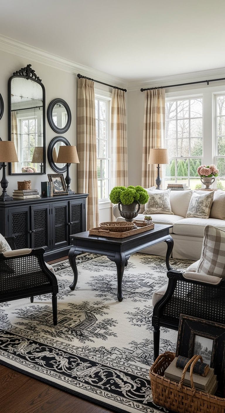 distressed black french elegance