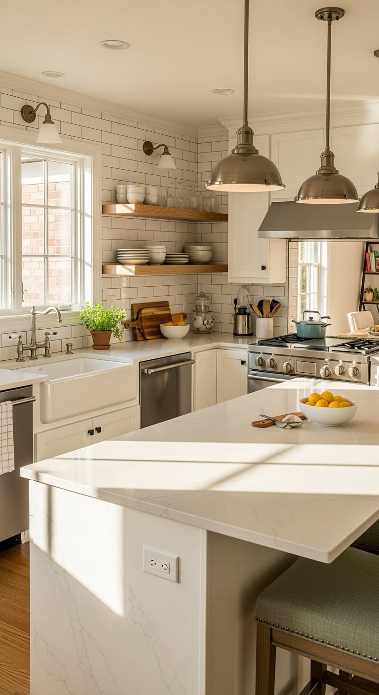 modern cream kitchen elegance