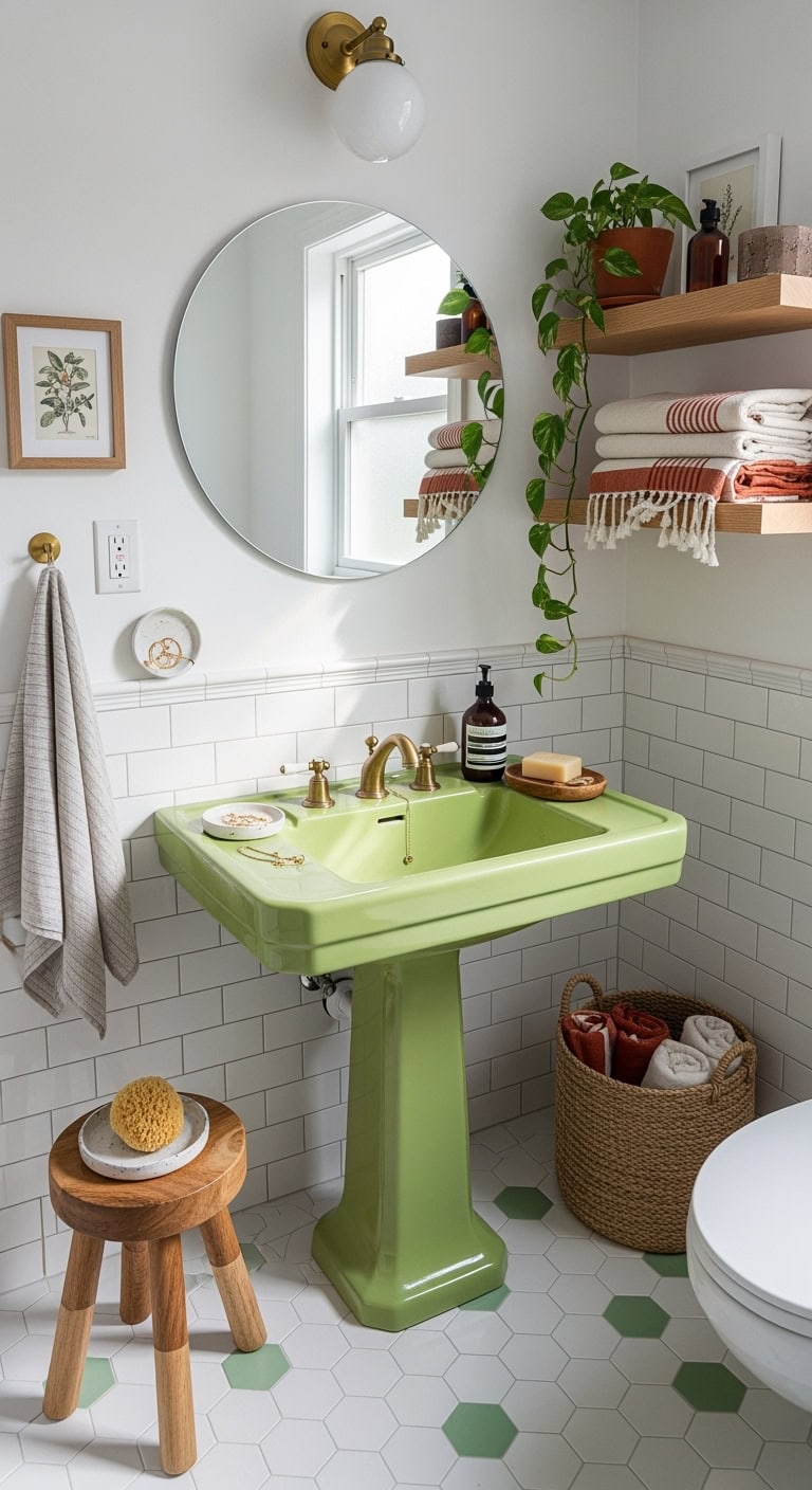 nostalgic green retro design charm