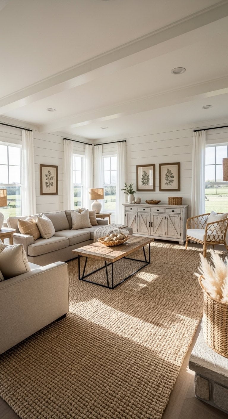 cozy modern farmhouse living