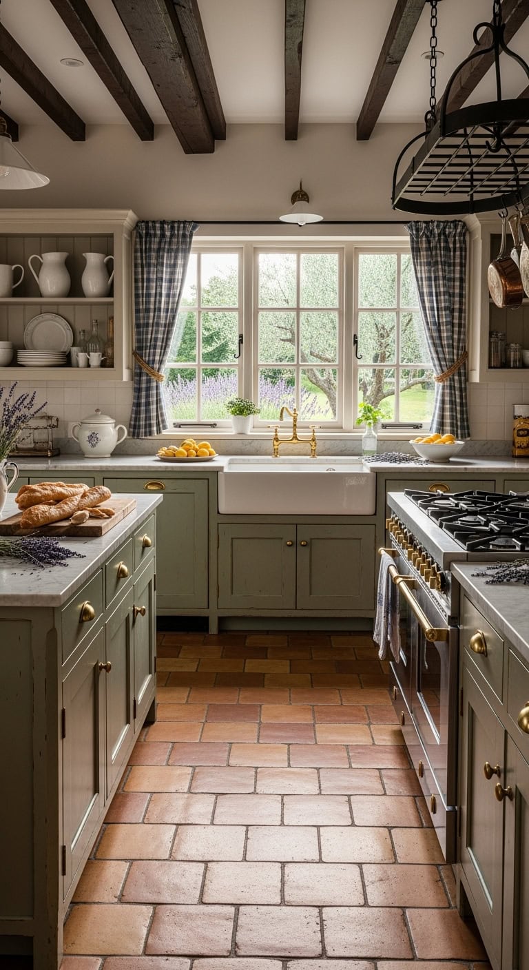 rustic cozy french country kitchen