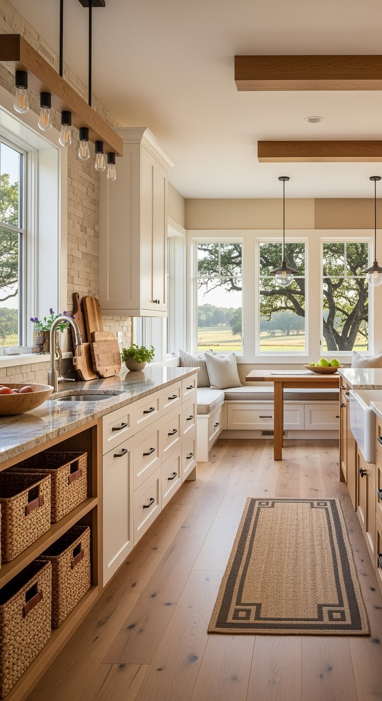 prairie inspired warm horizontal materials