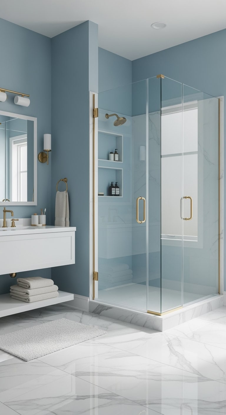 dreamy spa like private stylish shower