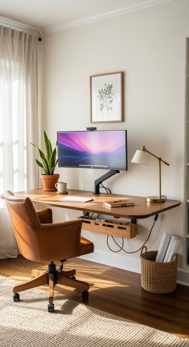 ergonomic stylish productive workspace