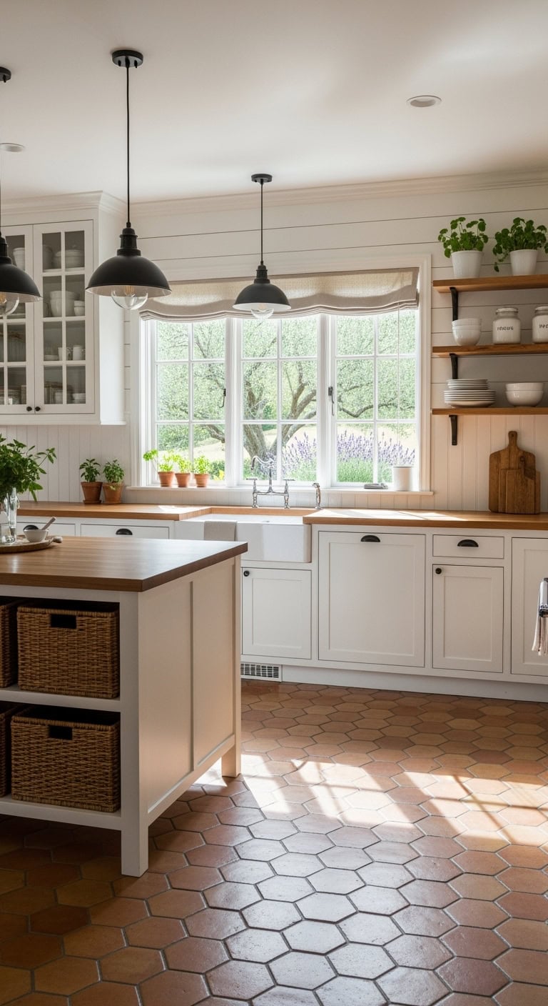 cozy farmhouse mediterranean chic