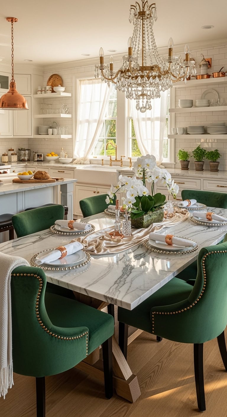 luxury kitchen table elegance